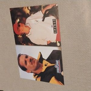 1992 Pro Line NFL Bill And Kaye Cowher Rookie Cards Pittsburgh Steelers Coach